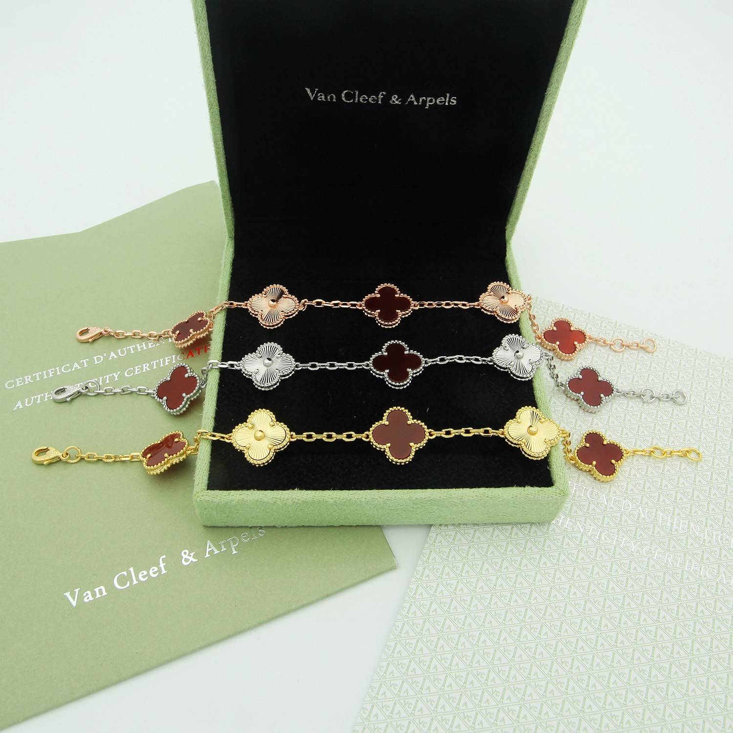 Van Cleef Arpels ヴァン クリーフアーペル レディース ブレスレット フリヴォル モチーフネックレス 上品なアクセサリー ギフト ゴールド - 画像 9