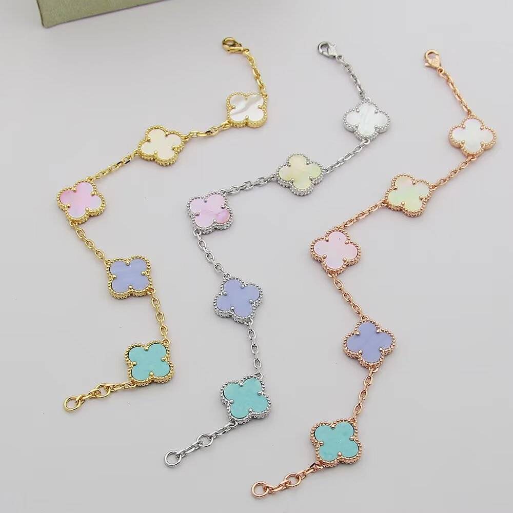 Van Cleef Arpels ヴァン クリーフアーペル レディース ブレスレット フリヴォル マザーオブパール イエローゴールド シルバー ホワイトゴールド - 画像 6