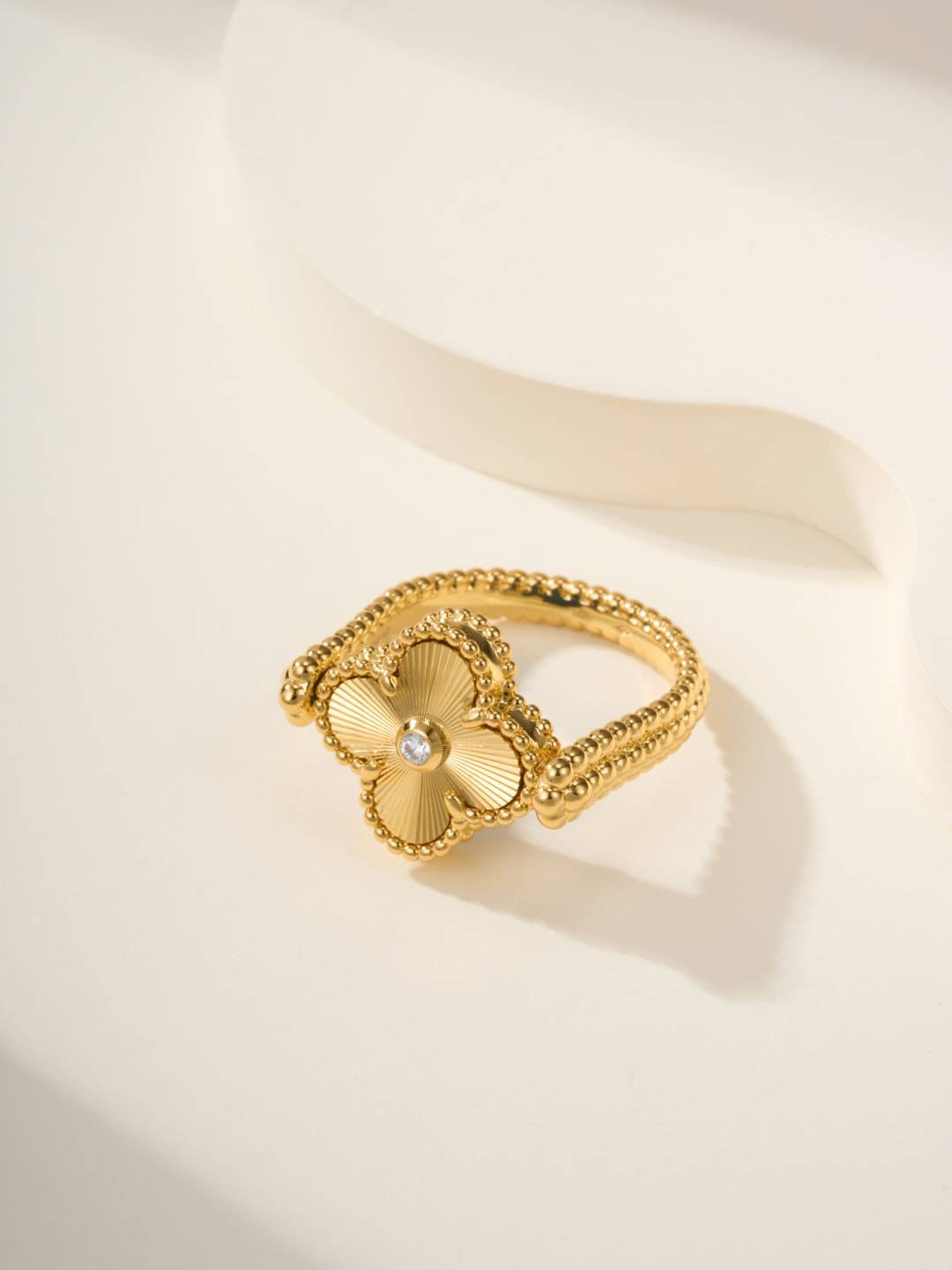 Van Cleef Arpels ヴァン クリーフアーペル レディース リング 四つ葉モチーフ ブランドジュエリー プチジュエリー ゴールド - 画像 14