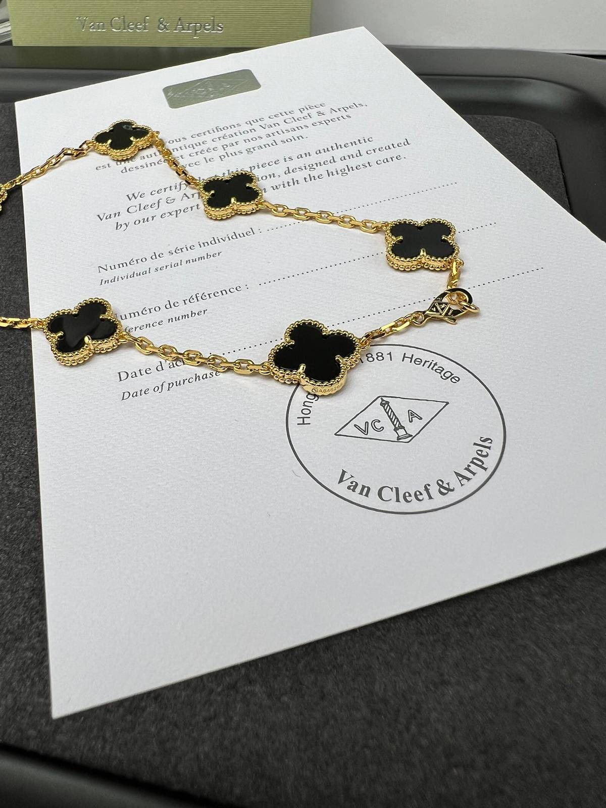 Van Cleef Arpels ヴァン クリーフアーペル レディース ネックレス アルハンブラ ブランドネックレス モチーフネックレス ゴールド - 画像 2
