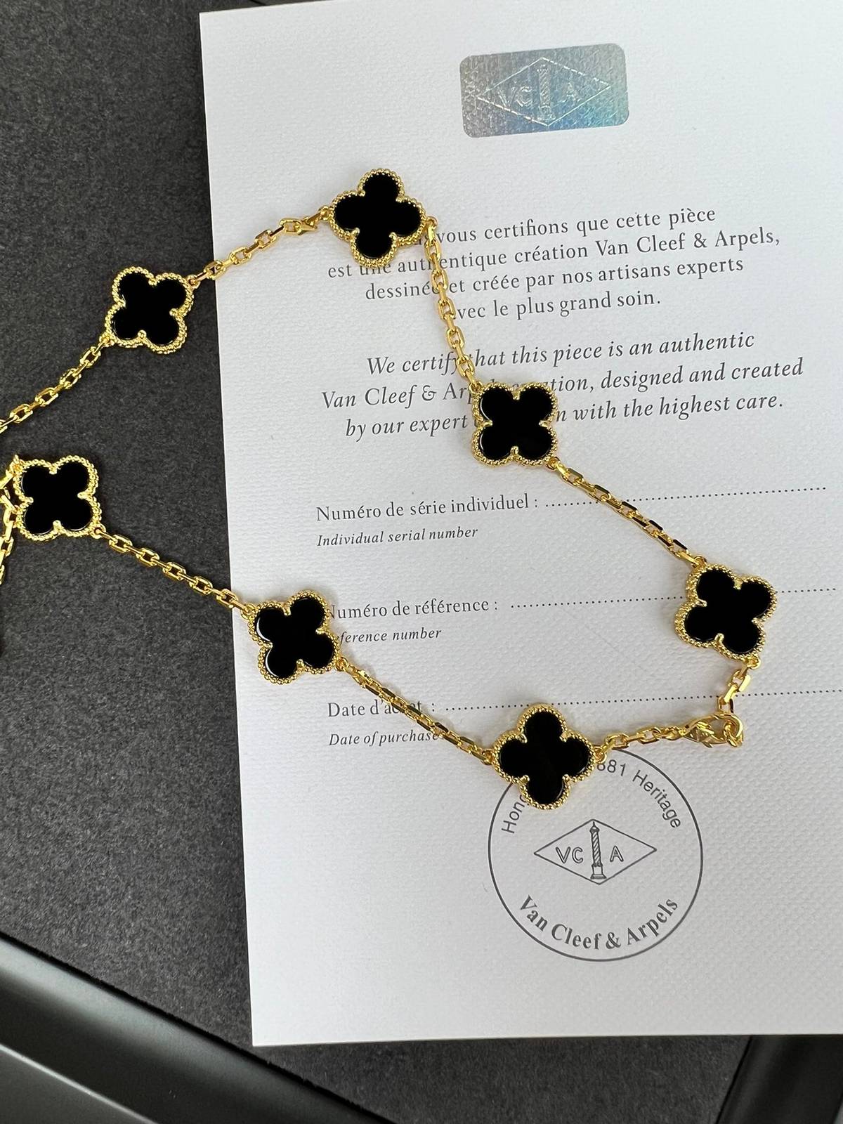 Van Cleef Arpels ヴァン クリーフアーペル レディース ネックレス アルハンブラ ブランドネックレス モチーフネックレス ゴールド - 画像 3
