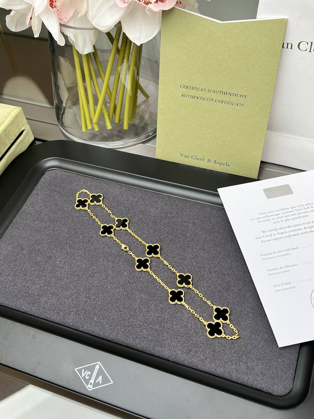 Van Cleef Arpels ヴァン クリーフアーペル レディース ネックレス アルハンブラ ブランドネックレス モチーフネックレス ゴールド - 画像 4