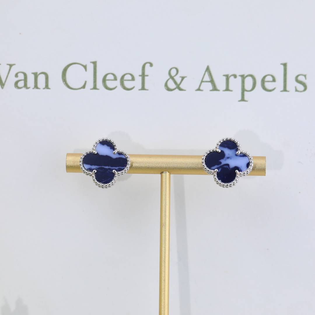 Van Cleef Arpels ヴァン クリーフアーペル レディース ピアス ブランドピアス モチーフピアス 上品なアクセサリー シルバー - 画像 6