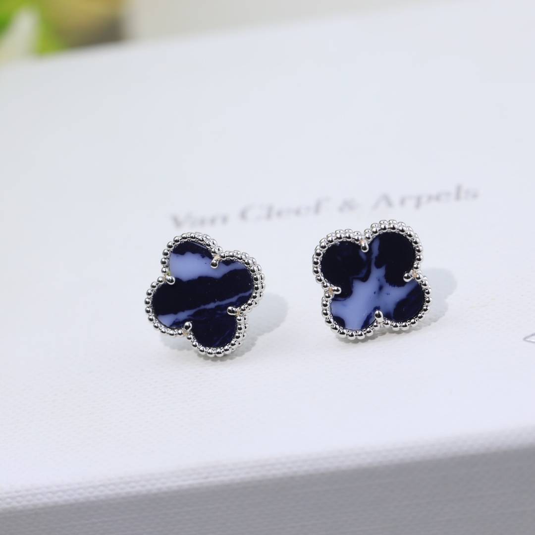 Van Cleef Arpels ヴァン クリーフアーペル レディース ピアス ブランドピアス モチーフピアス 上品なアクセサリー シルバー - 画像 7