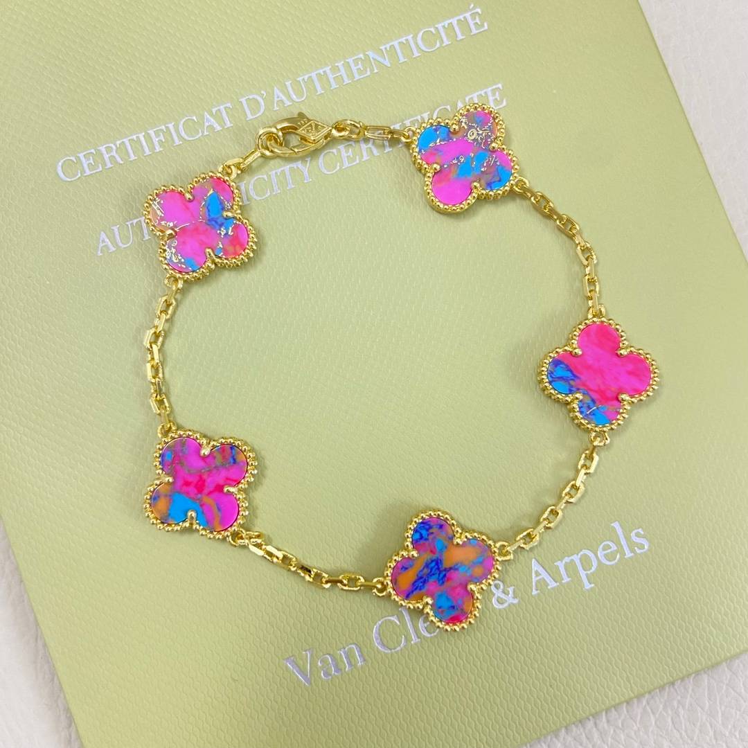 Van Cleef Arpels ヴァン クリーフアーペル レディース ブレスレット フリヴォル モチーフネックレス ブランドジュエリー ゴールド - 画像 3