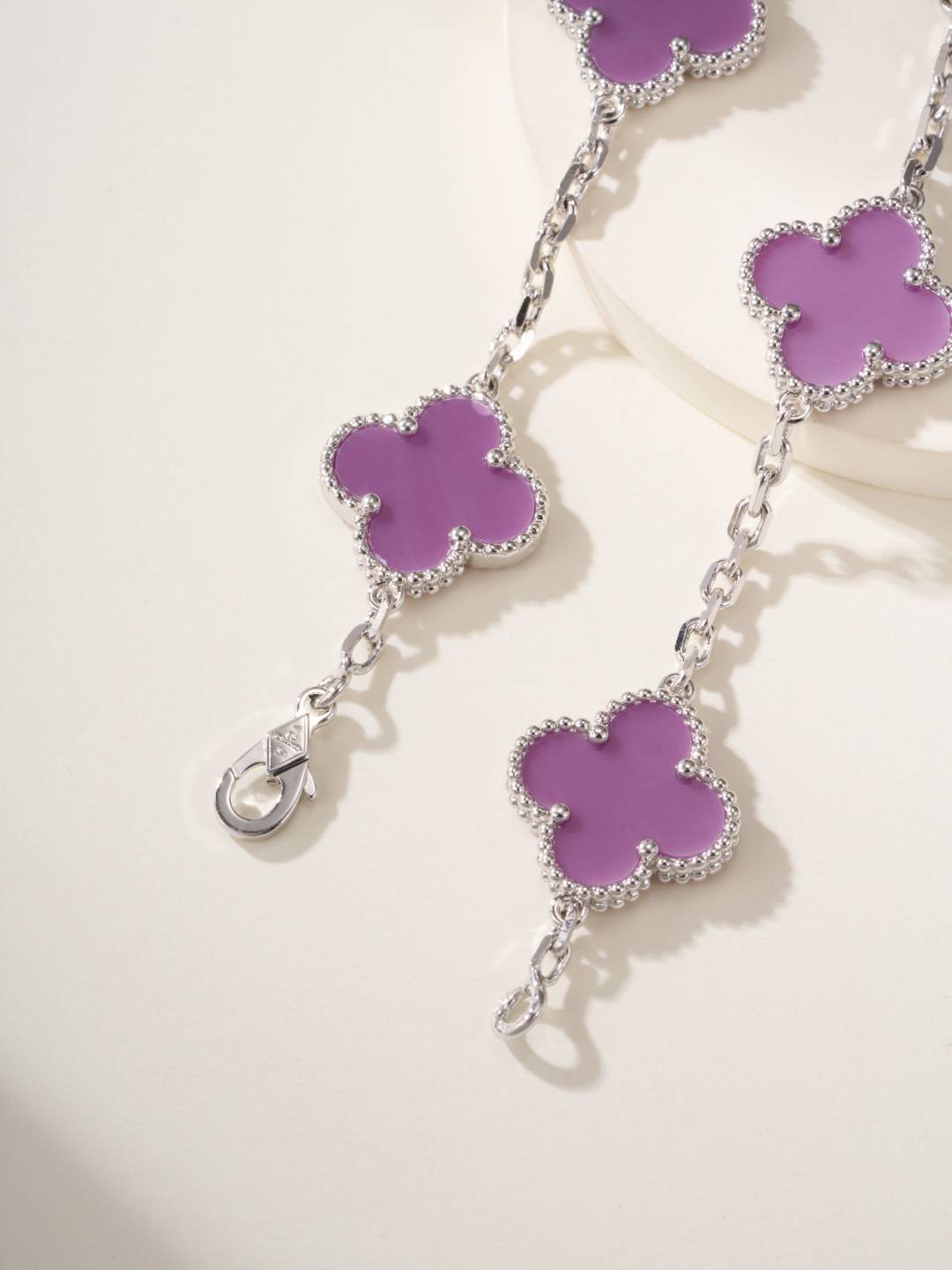 Van Cleef Arpels ヴァン クリーフアーペル レディース ブレスレット 四つ葉モチーフ ブランドブレスレット エレガント シルバー - 画像 5