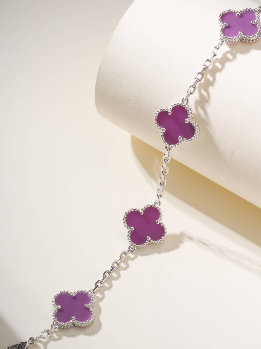 Van Cleef Arpels ヴァン クリーフアーペル レディース ブレスレット 四つ葉モチーフ ブランドブレスレット エレガント シルバー - 画像 6