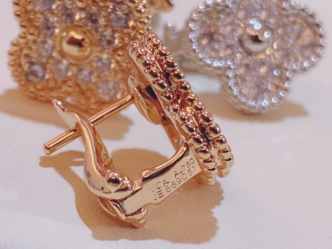 Van Cleef Arpels ヴァン クリーフアーペル レディース ピアス フリヴォル モチーフネックレス エレガント ギフト ゴールド - 画像 3