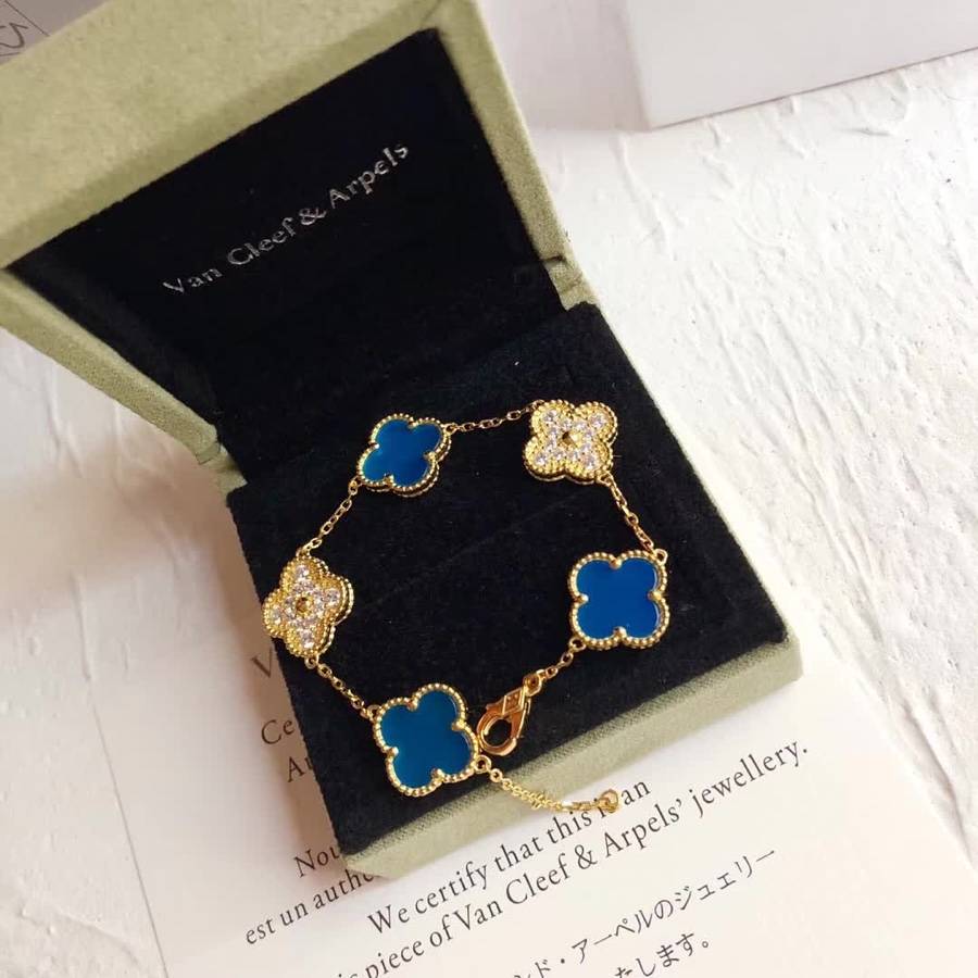 Van Cleef Arpels ヴァン クリーフアーペル レディース ブレスレット 四つ葉モチーフ ブランドジュエリー プレゼント ゴールド - 画像 4