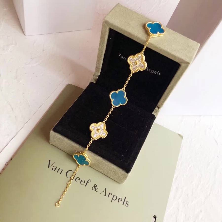 Van Cleef Arpels ヴァン クリーフアーペル レディース ブレスレット 四つ葉モチーフ ブランドジュエリー プレゼント ゴールド - 画像 5