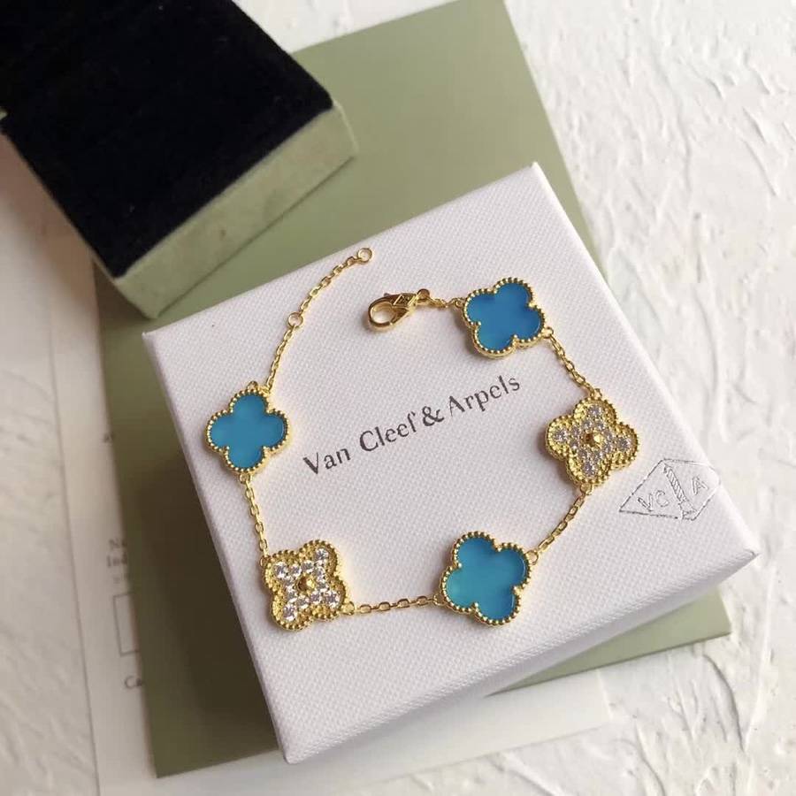 Van Cleef Arpels ヴァン クリーフアーペル レディース ブレスレット 四つ葉モチーフ ブランドジュエリー プレゼント ゴールド - 画像 7