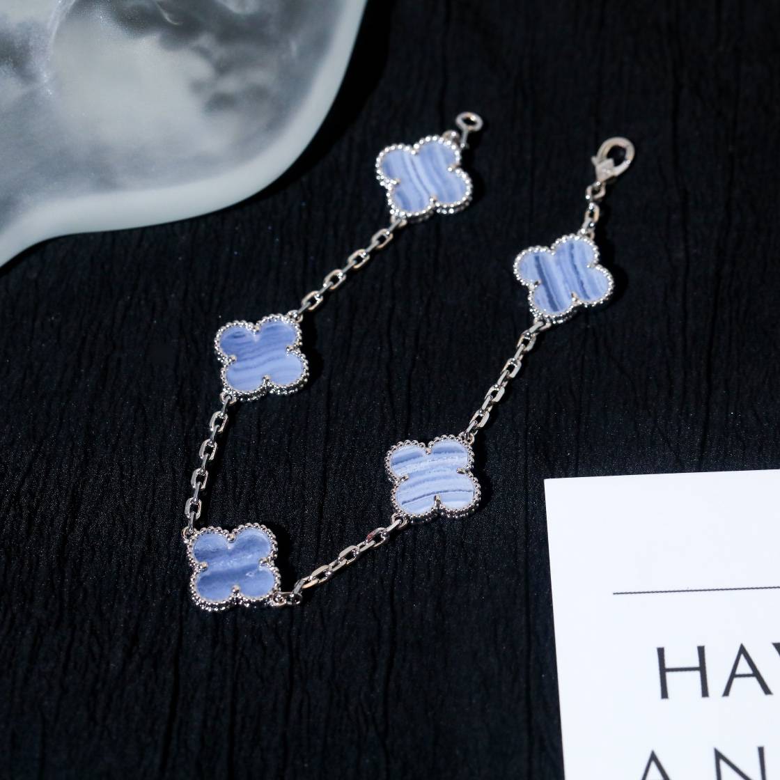 Van Cleef Arpels ヴァン クリーフアーペル レディース ブレスレット 四つ葉モチーフ ブランドジュエリー ギフト ホワイトゴールド - 画像 6