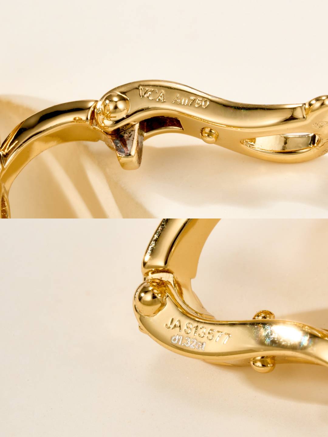 Van Cleef Arpels ヴァン クリーフアーペル レディース ピアス フリヴォル モチーフネックレス 上品なアクセサリー ゴールド - 画像 2