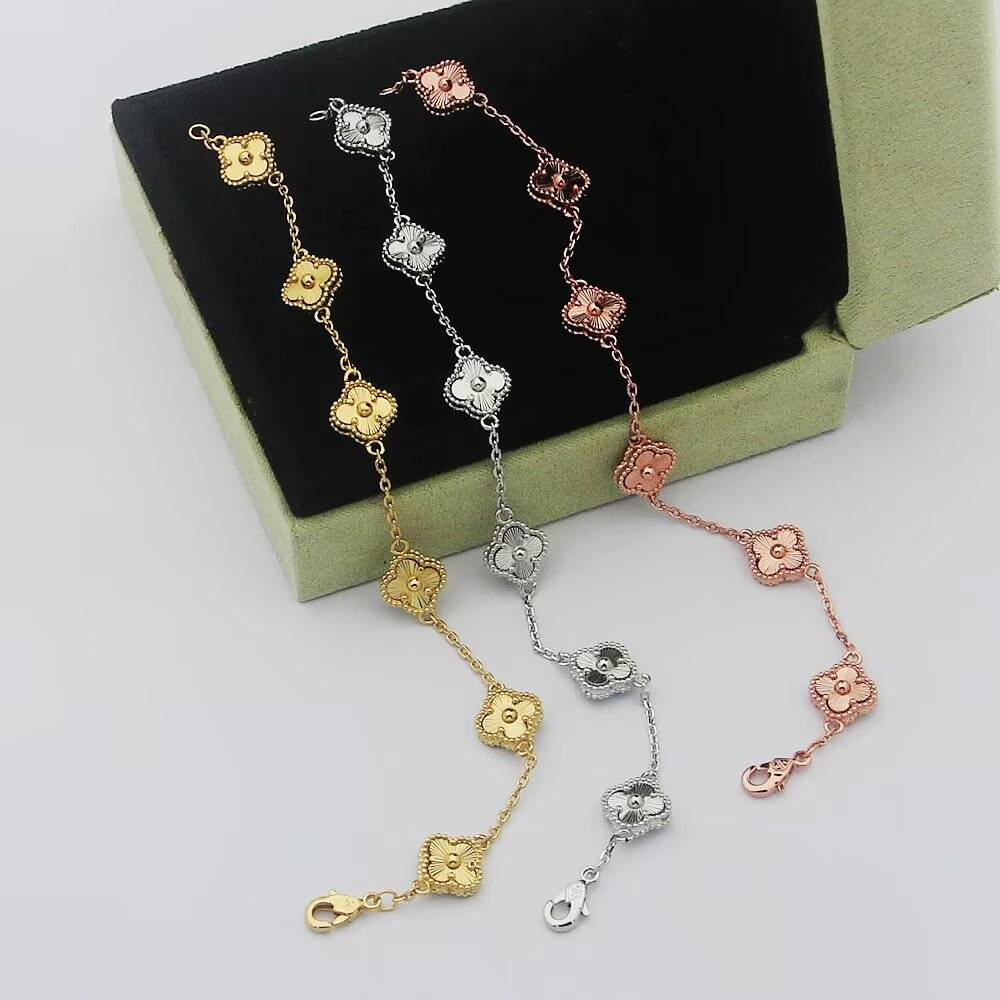 Van Cleef Arpels ヴァン クリーフアーペル レディース ブレスレット アルハンブラ モチーフネックレス ギフト プレゼント ゴールド - 画像 3