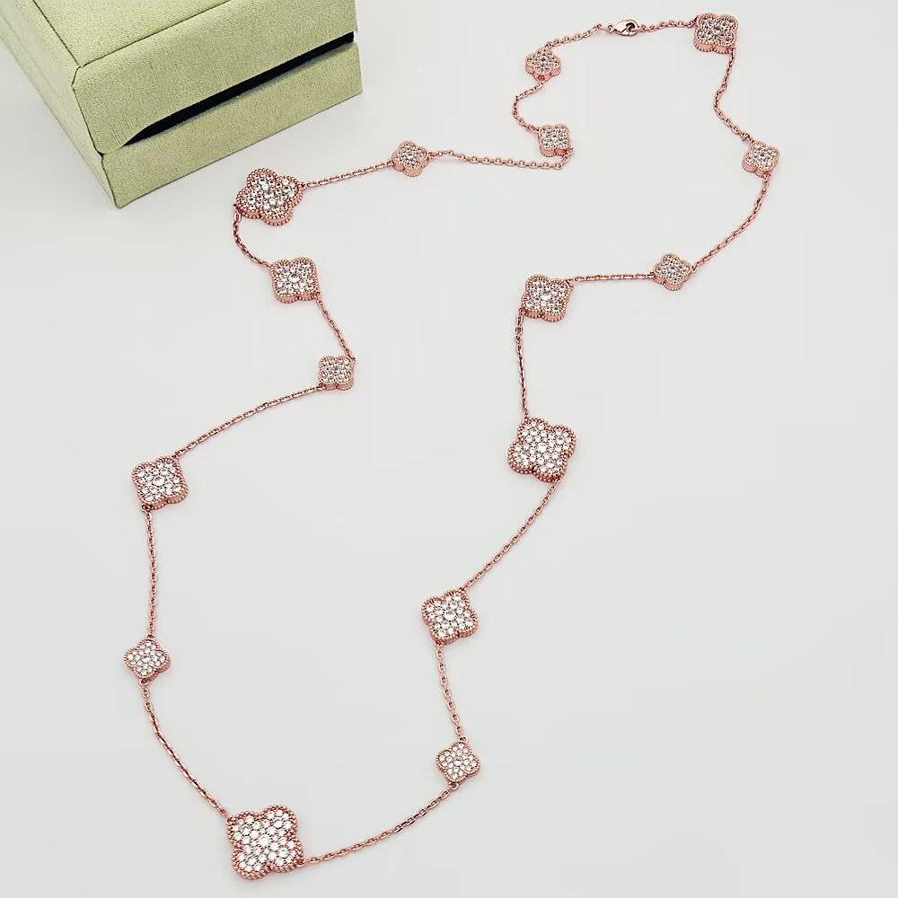 Van Cleef Arpels ヴァン クリーフアーペル レディース ネックレス マジック アルハンブラ 18K ブランドネックレス 上品なアクセサリー - 画像 4