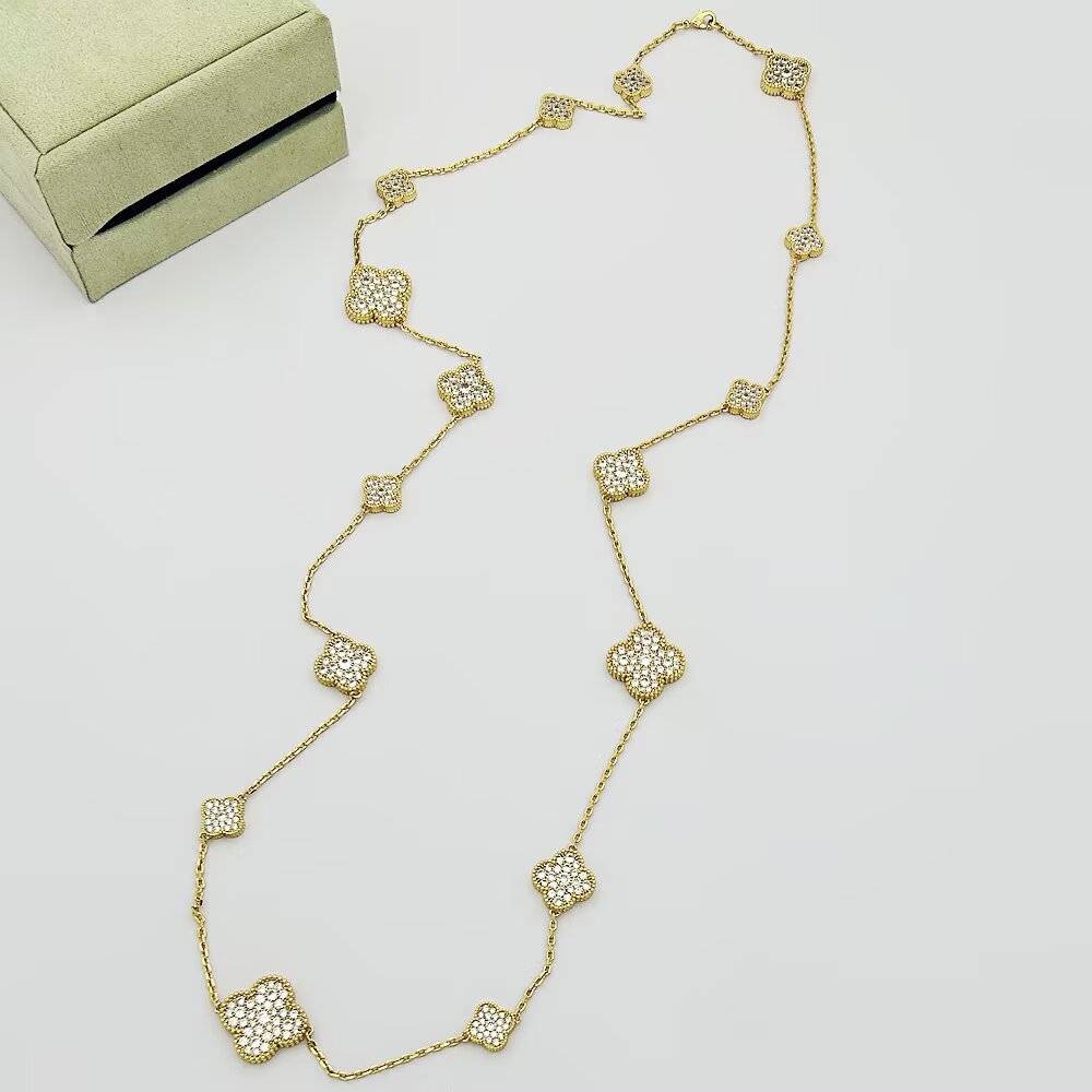 Van Cleef Arpels ヴァン クリーフアーペル レディース ネックレス マジック アルハンブラ 18K ブランドネックレス 上品なアクセサリー - 画像 5