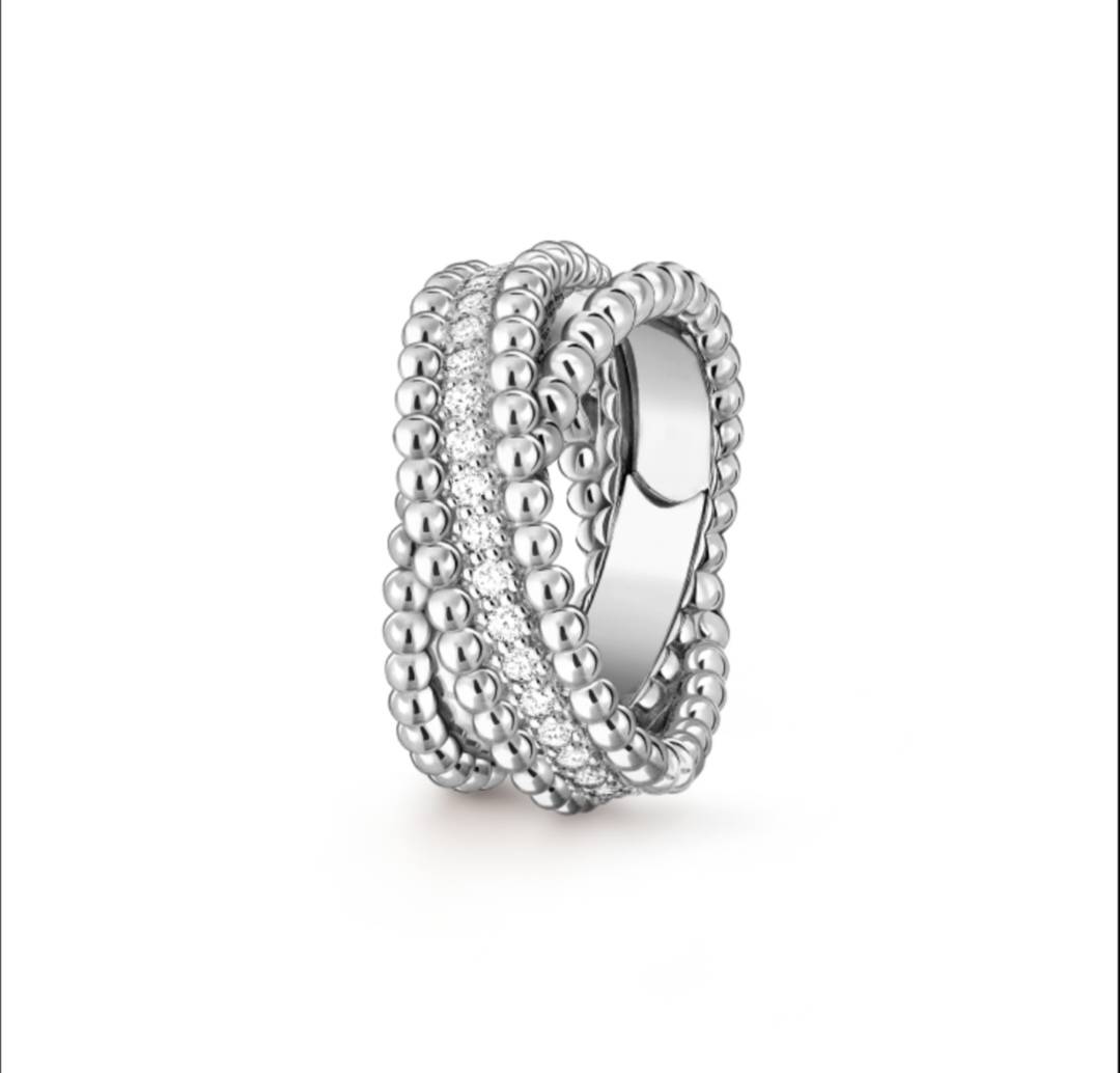 Van Cleef Arpels ヴァン クリーフアーペル レディース リング フリヴォル ブランドジュエリー エレガント ホワイトゴールド イエローゴールド