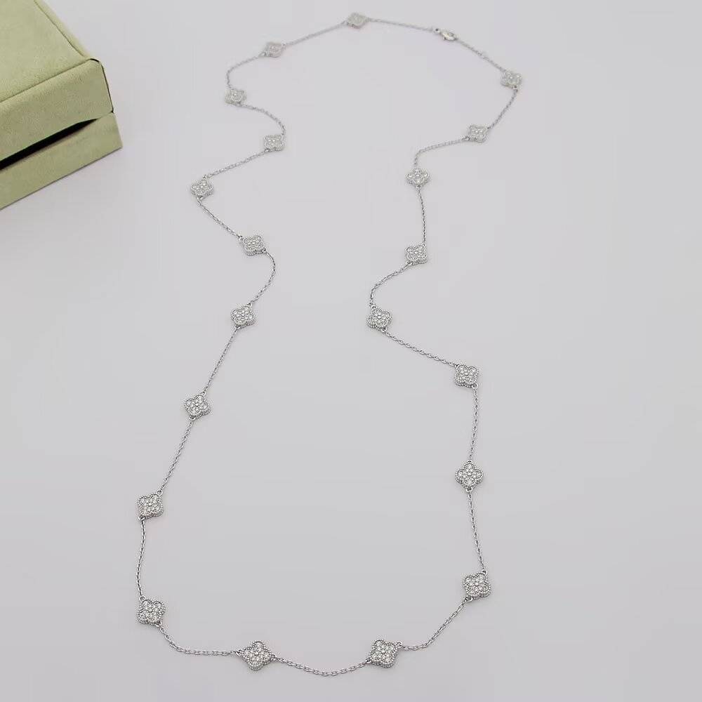 Van Cleef Arpels ヴァン クリーフアーペル レディース ネックレス フリヴォル ダイヤモンド モチーフネックレス 上品なアクセサリー - 画像 3