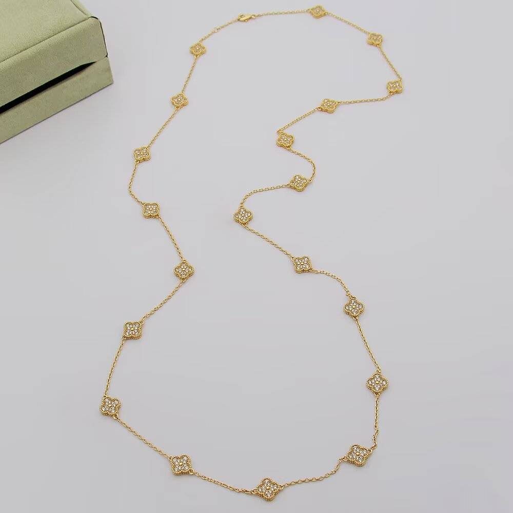 Van Cleef Arpels ヴァン クリーフアーペル レディース ネックレス フリヴォル ダイヤモンド モチーフネックレス 上品なアクセサリー - 画像 4