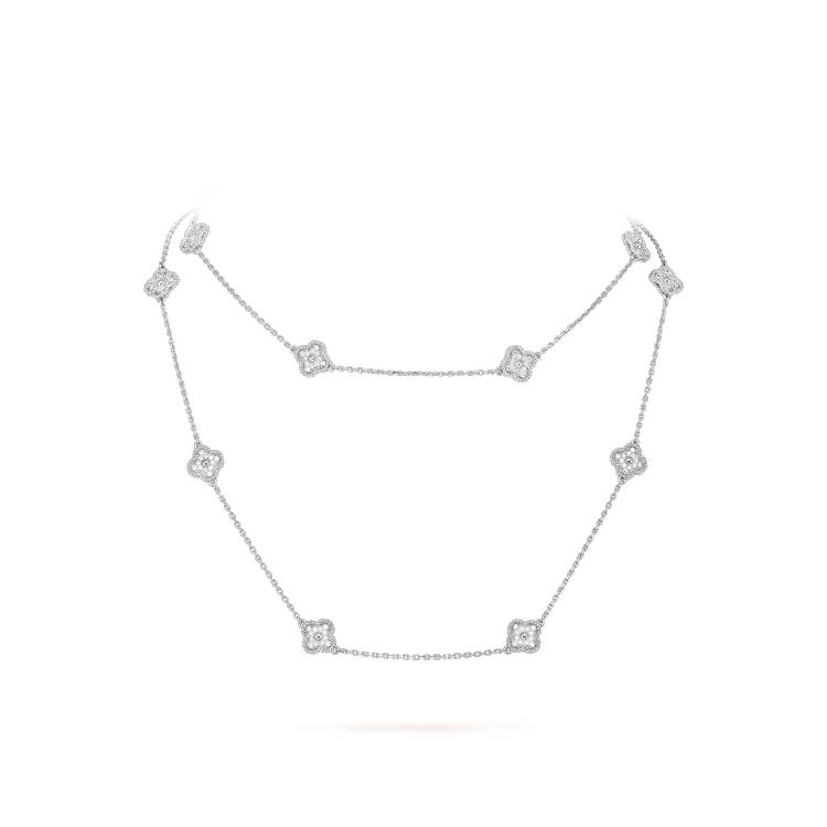 Van Cleef Arpels ヴァン クリーフアーペル レディース ネックレス フリヴォル ダイヤモンド モチーフネックレス 上品なアクセサリー - 画像 8