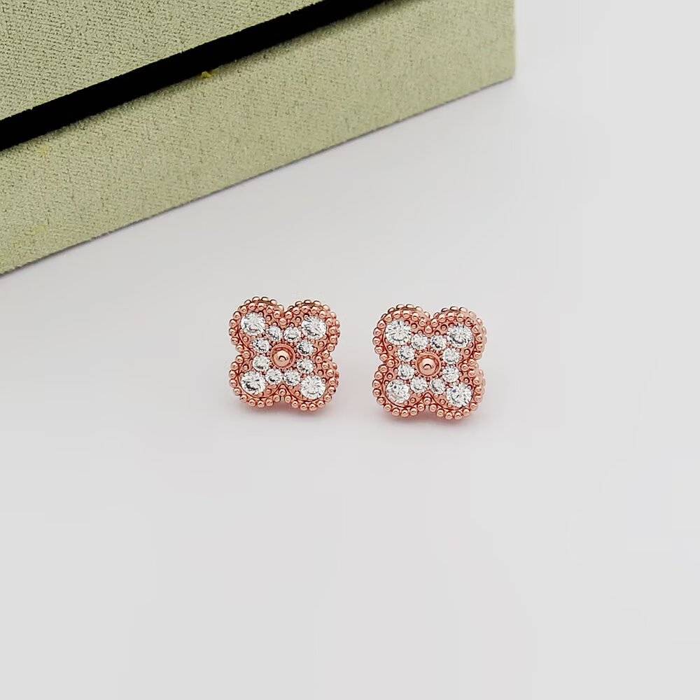 Van Cleef Arpels ヴァン クリーフアーペル レディース ピアス フリヴォル モチーフネックレス ブランドジュエリー イエローゴールド ホワイトゴ - 画像 3