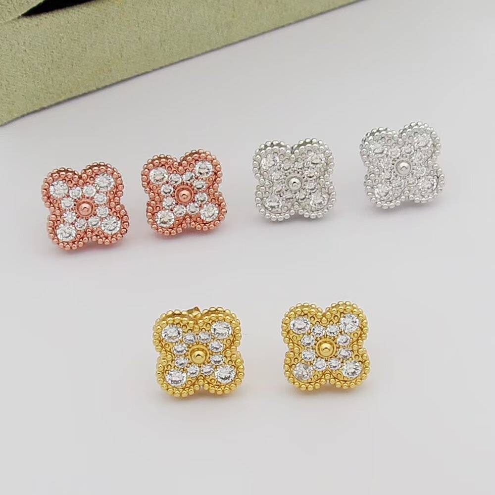 Van Cleef Arpels ヴァン クリーフアーペル レディース ピアス フリヴォル モチーフネックレス ブランドジュエリー イエローゴールド ホワイトゴ - 画像 7