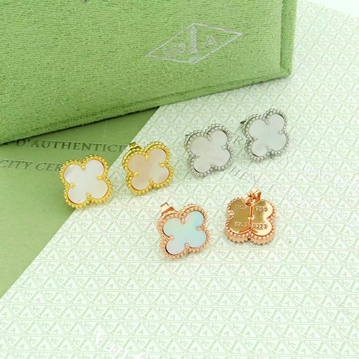 Van Cleef Arpels ヴァン クリーフアーペル レディース ピアス フリヴォル モチーフネックレス ギフト ブランドジュエリー ゴールド - 画像 4