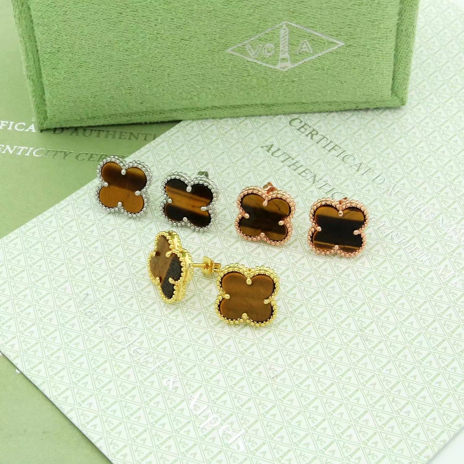 Van Cleef Arpels ヴァン クリーフアーペル レディース ピアス フリヴォル モチーフネックレス ギフト ブランドジュエリー ゴールド - 画像 9
