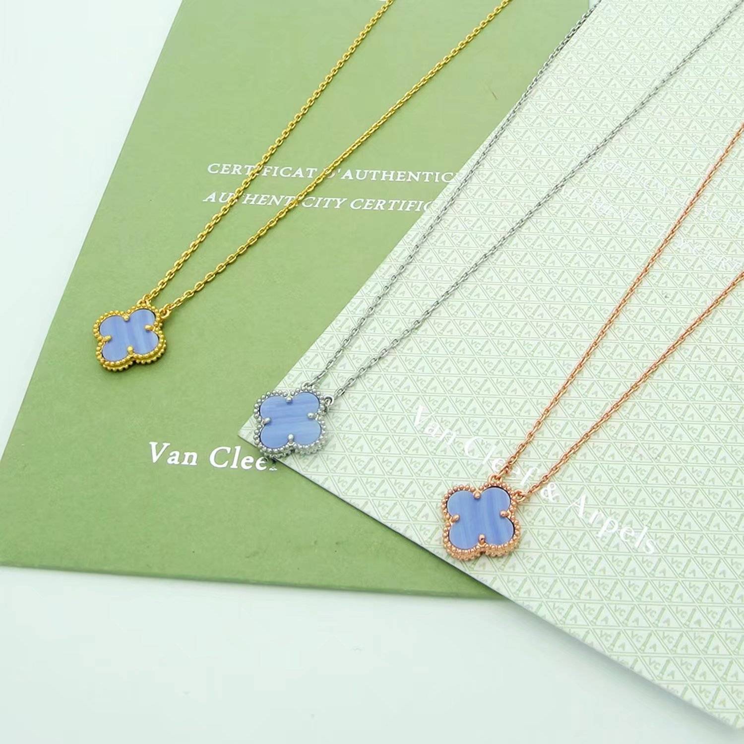Van Cleef Arpels ヴァン クリーフアーペル レディース ネックレス フリヴォル モチーフネックレス ブランドジュエリー ゴールド ホワイトゴール - 画像 5