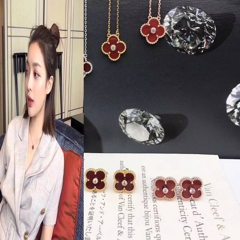 Van Cleef Arpels ヴァン クリーフアーペル レディース ネックレス クローバーモチーフ ブラック ブランドジュエリー - 画像 6