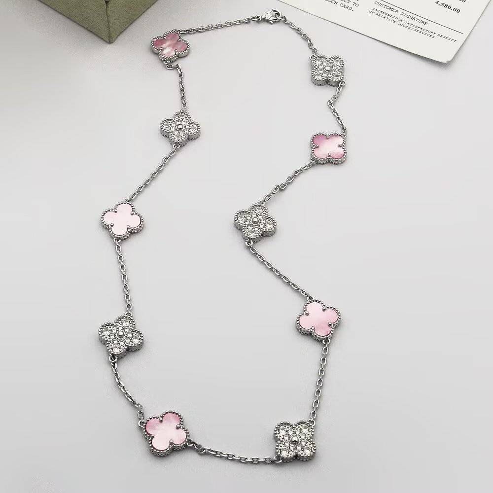Van Cleef Arpels ヴァン クリーフアーペル レディース ネックレス フリヴォル マザーオブパール ゴールド シルバー ブランドネックレス - 画像 2