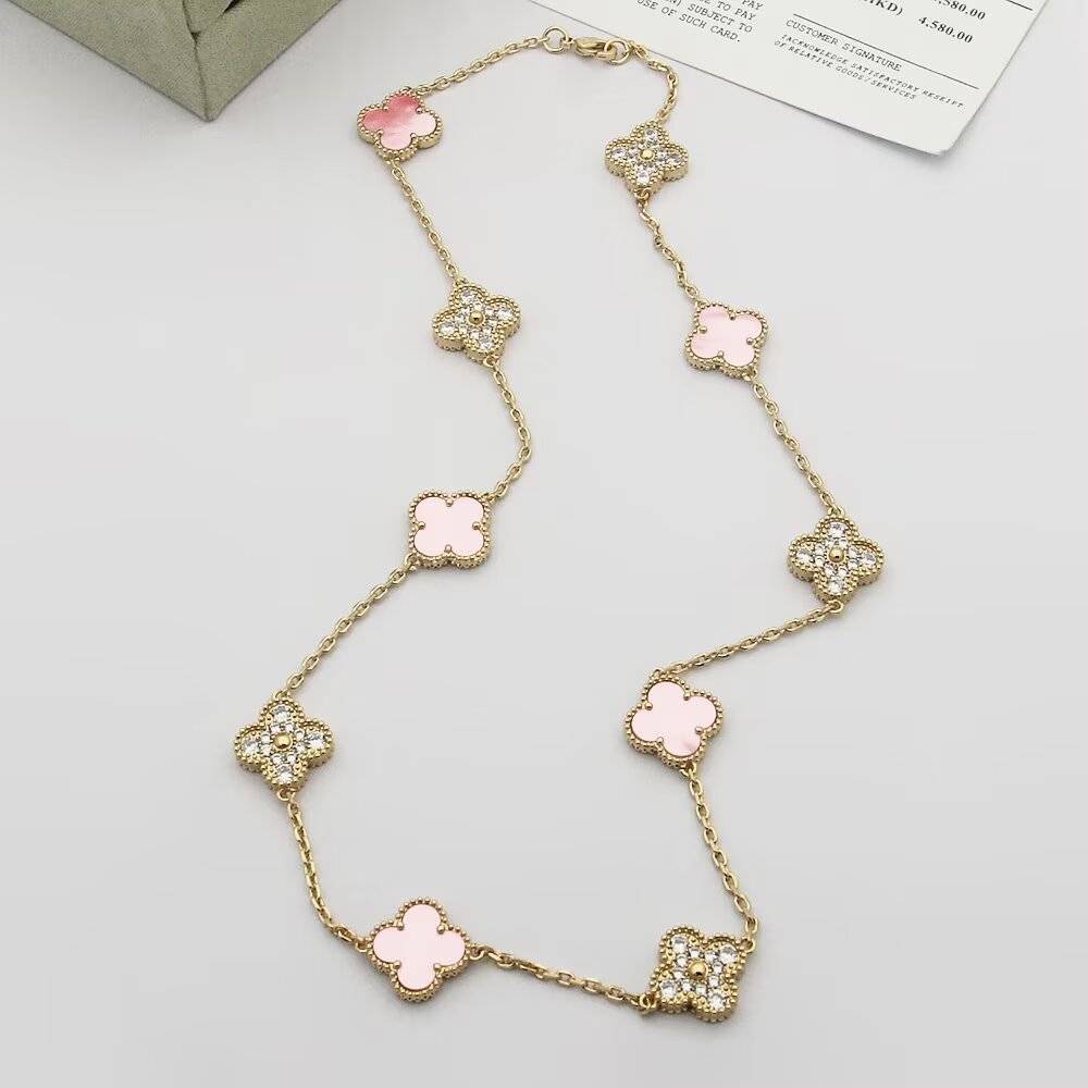 Van Cleef Arpels ヴァン クリーフアーペル レディース ネックレス フリヴォル マザーオブパール ゴールド シルバー ブランドネックレス - 画像 3
