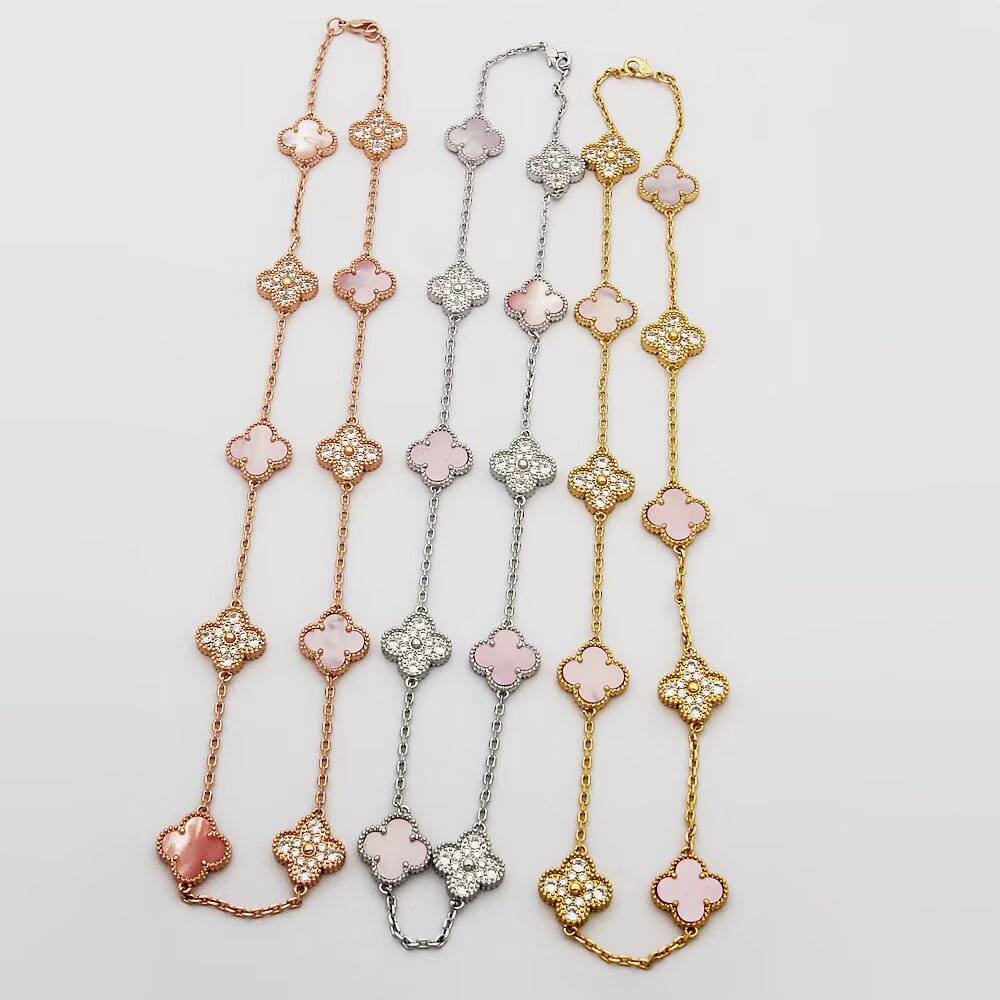Van Cleef Arpels ヴァン クリーフアーペル レディース ネックレス フリヴォル マザーオブパール ゴールド シルバー ブランドネックレス - 画像 5