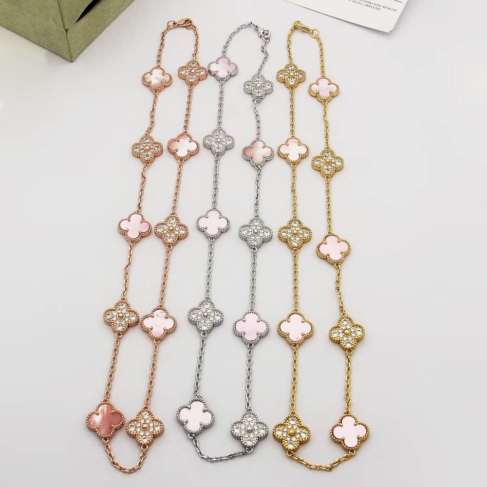 Van Cleef Arpels ヴァン クリーフアーペル レディース ネックレス フリヴォル マザーオブパール ゴールド シルバー ブランドネックレス - 画像 6