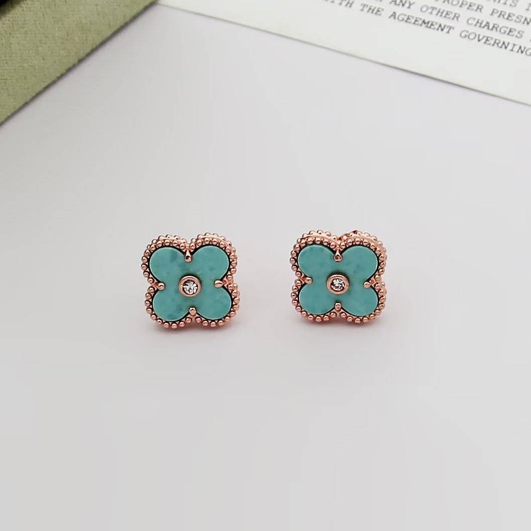 Van Cleef Arpels ヴァン クリーフアーペル レディース ピアス 四つ葉モチーフ ブランドピアス ギフト ピンクゴールド - 画像 3