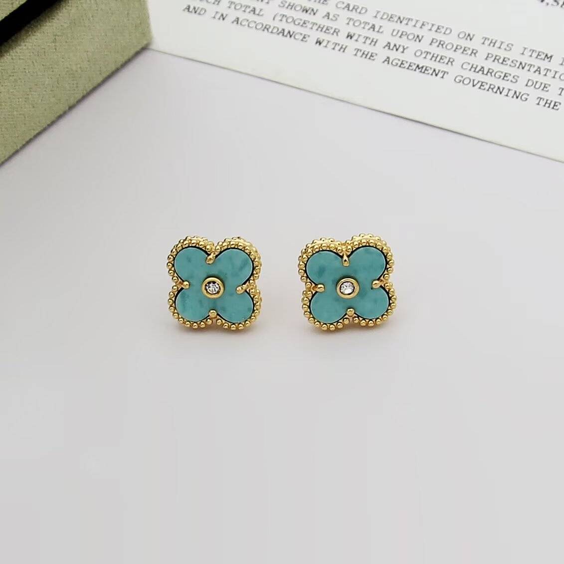 Van Cleef Arpels ヴァン クリーフアーペル レディース ピアス 四つ葉モチーフ ブランドピアス ギフト ピンクゴールド - 画像 4