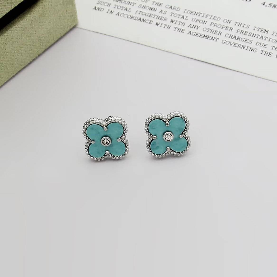 Van Cleef Arpels ヴァン クリーフアーペル レディース ピアス 四つ葉モチーフ ブランドピアス ギフト ピンクゴールド - 画像 5