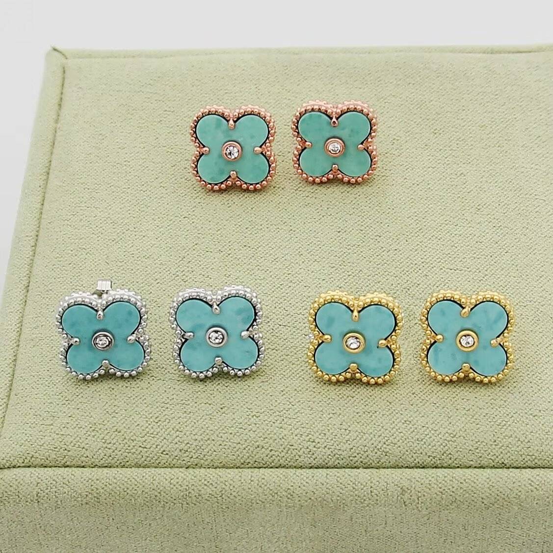 Van Cleef Arpels ヴァン クリーフアーペル レディース ピアス 四つ葉モチーフ ブランドピアス ギフト ピンクゴールド - 画像 8