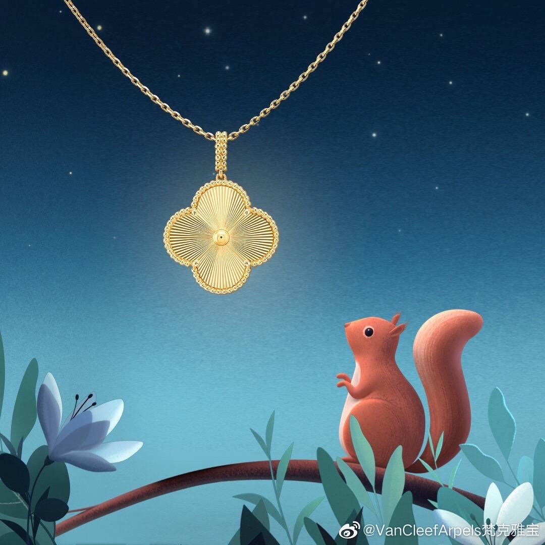 Van Cleef Arpels ヴァン クリーフアーペル レディース ネックレス フリヴォル モチーフネックレス 上品なアクセサリー ゴールド