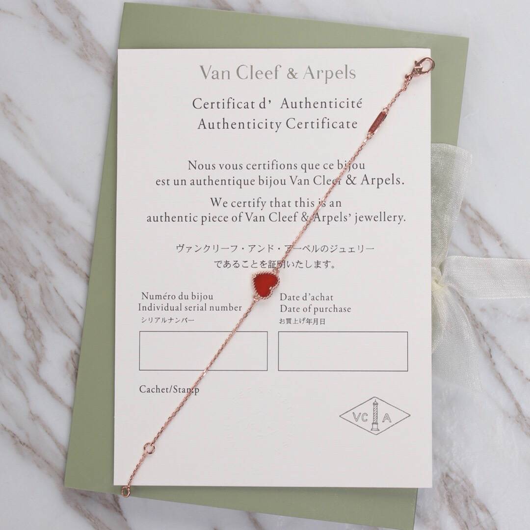 Van Cleef Arpels ヴァン クリーフアーペル レディース ブレスレット モチーフネックレス 上品なアクセサリー ギフト ローズゴールド