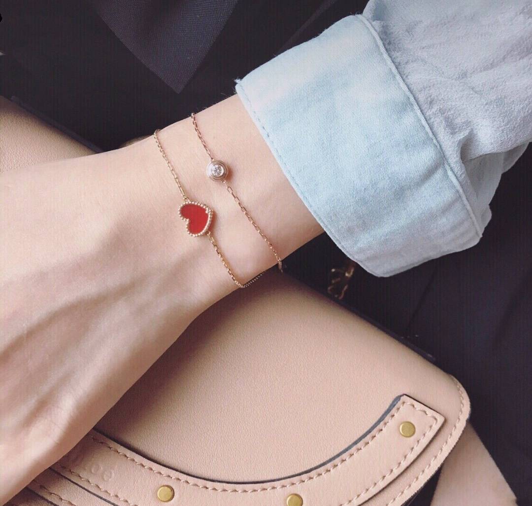 Van Cleef Arpels ヴァン クリーフアーペル レディース ブレスレット モチーフネックレス 上品なアクセサリー ギフト ローズゴールド - 画像 2