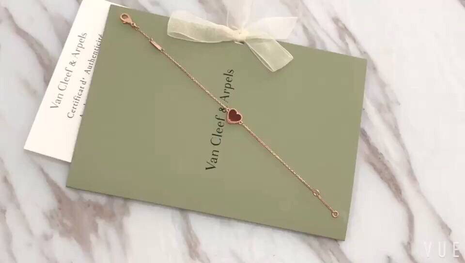 Van Cleef Arpels ヴァン クリーフアーペル レディース ブレスレット モチーフネックレス 上品なアクセサリー ギフト ローズゴールド - 画像 3