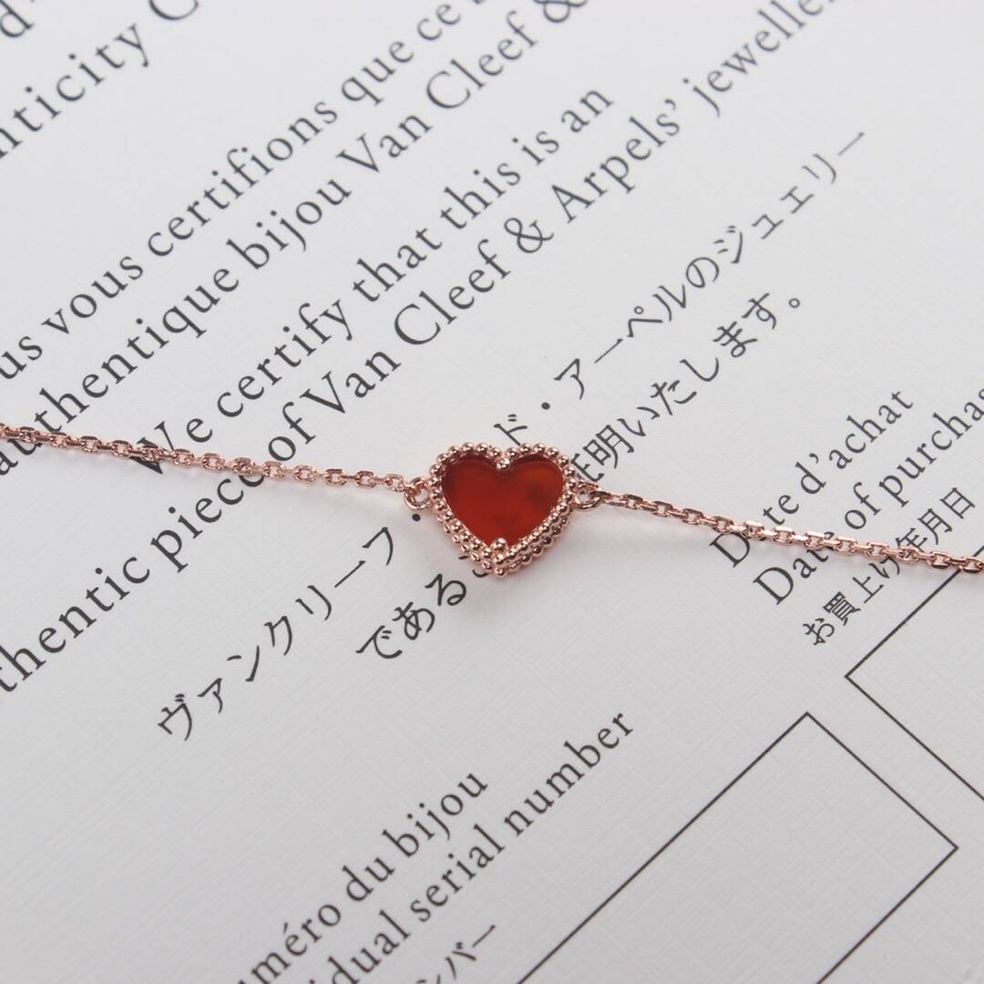 Van Cleef Arpels ヴァン クリーフアーペル レディース ブレスレット モチーフネックレス 上品なアクセサリー ギフト ローズゴールド - 画像 5