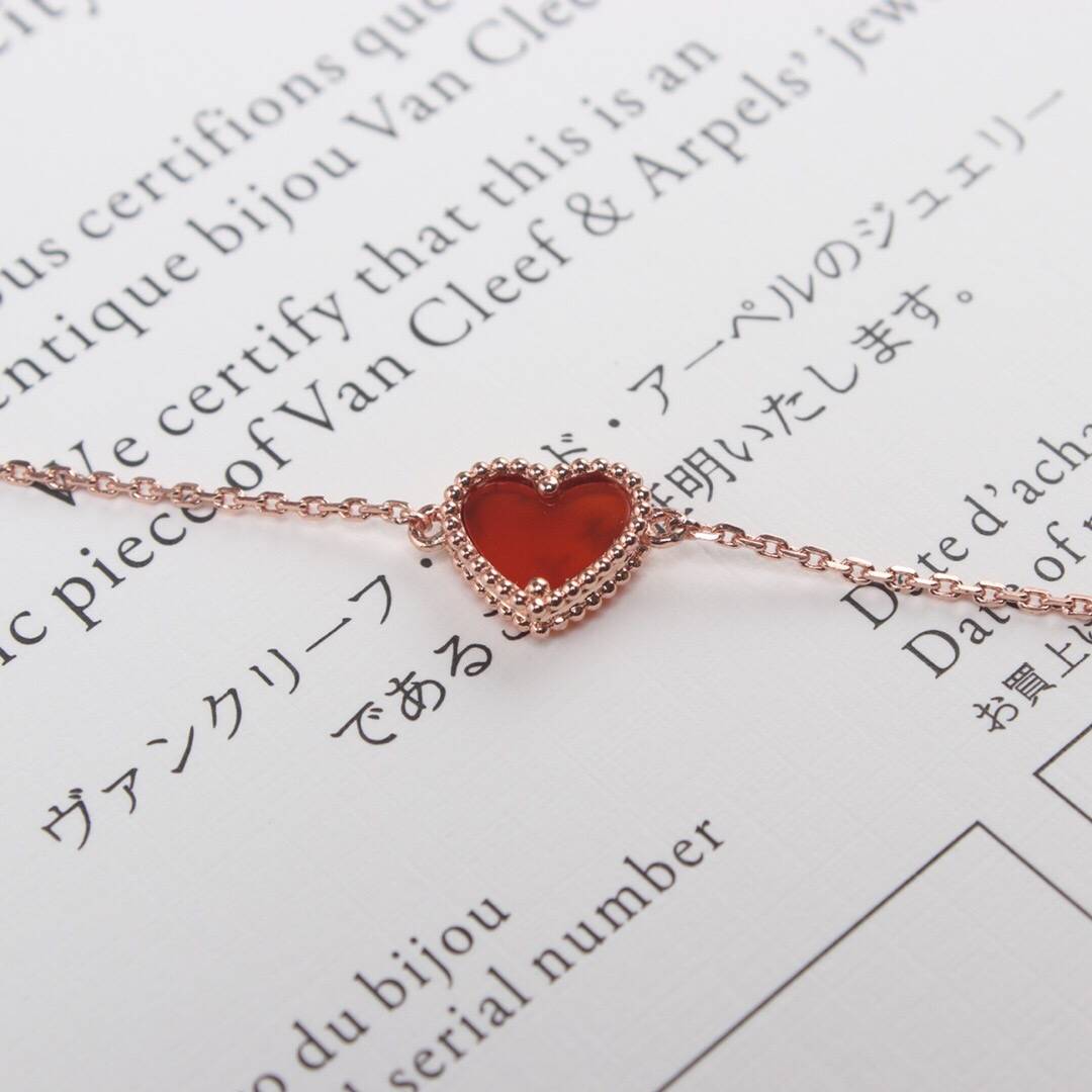 Van Cleef Arpels ヴァン クリーフアーペル レディース ブレスレット モチーフネックレス 上品なアクセサリー ギフト ローズゴールド - 画像 6