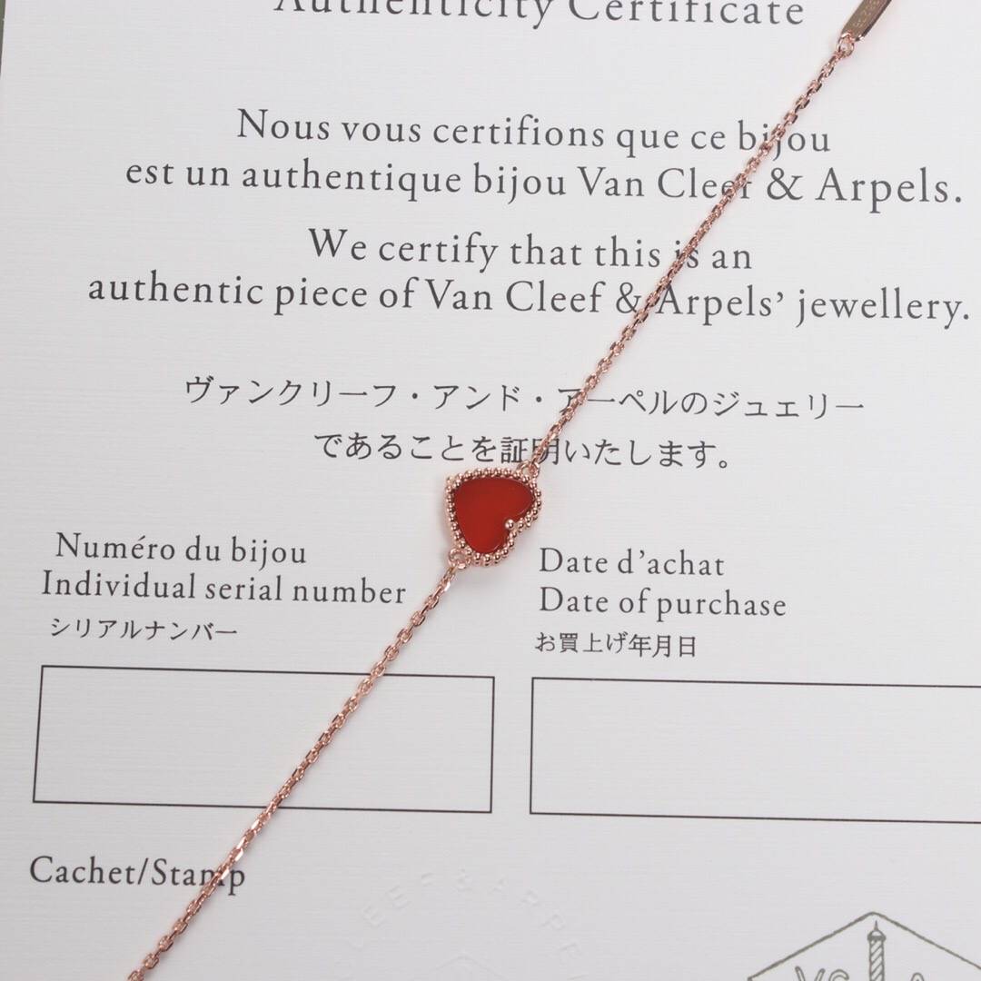 Van Cleef Arpels ヴァン クリーフアーペル レディース ブレスレット モチーフネックレス 上品なアクセサリー ギフト ローズゴールド - 画像 7