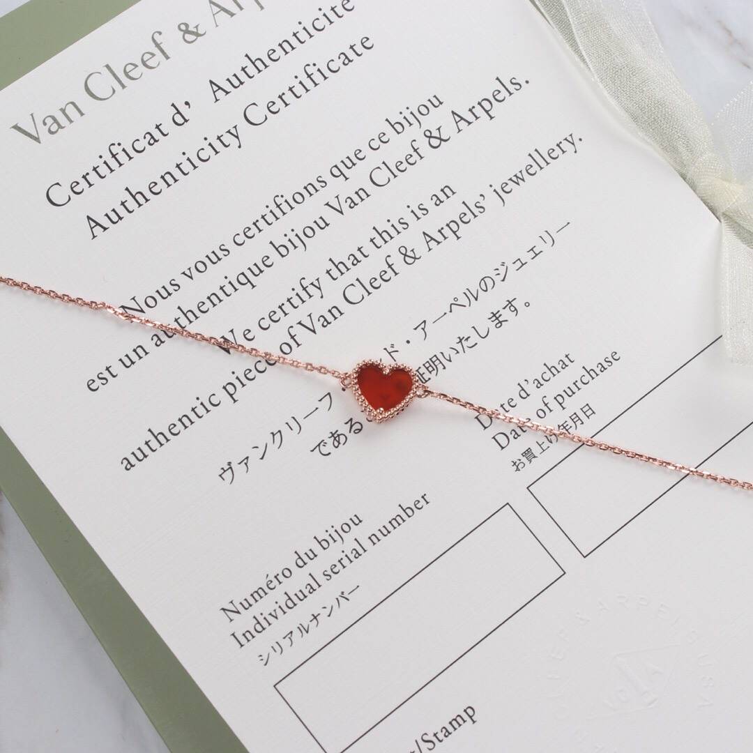 Van Cleef Arpels ヴァン クリーフアーペル レディース ブレスレット モチーフネックレス 上品なアクセサリー ギフト ローズゴールド - 画像 8
