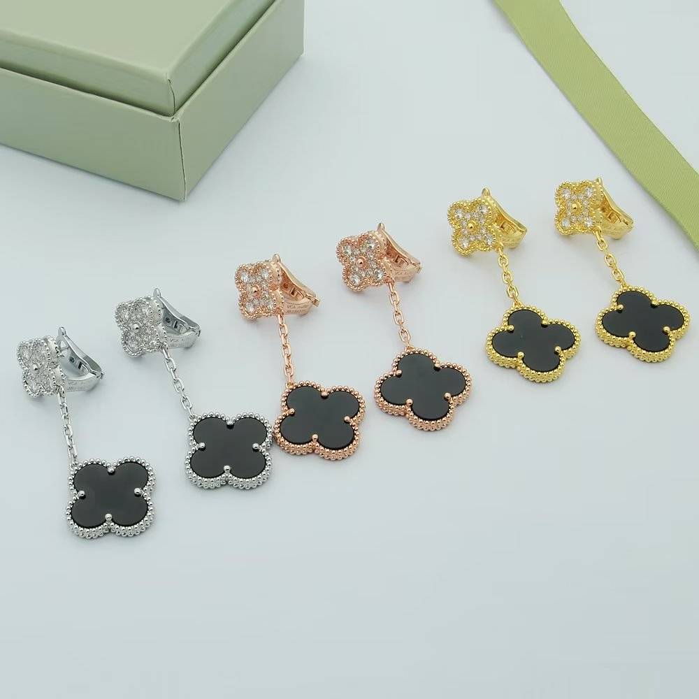 Van Cleef Arpels ヴァン クリーフアーペル レディース ピアス フリヴォル マザーオブパール ダイヤモンド ブランドピアス ギフト - 画像 2