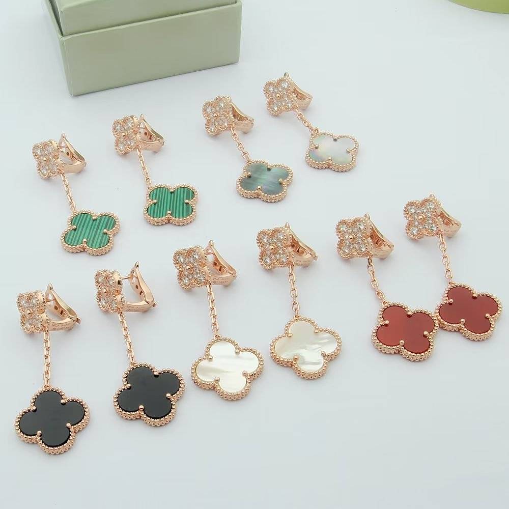 Van Cleef Arpels ヴァン クリーフアーペル レディース ピアス フリヴォル マザーオブパール ダイヤモンド ブランドピアス ギフト - 画像 8