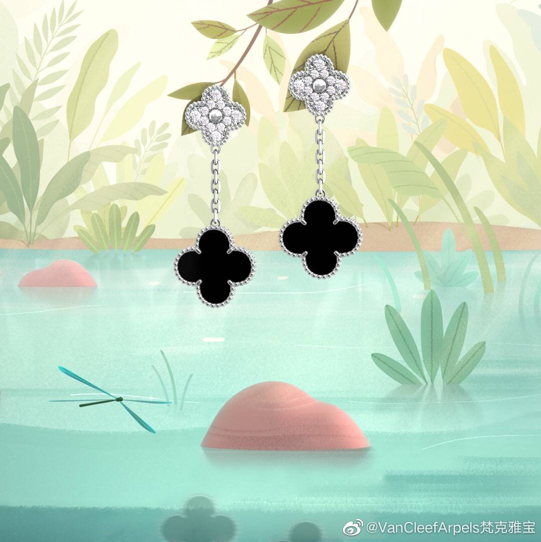 Van Cleef Arpels ヴァン クリーフアーペル レディース ピアス フリヴォル ブローチ モチーフピアス 上品なアクセサリー ギフト ゴールド