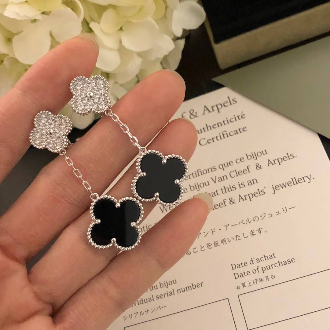 Van Cleef Arpels ヴァン クリーフアーペル レディース ピアス フリヴォル ブローチ モチーフピアス 上品なアクセサリー ギフト ゴールド - 画像 6